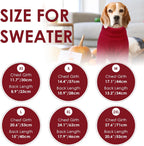 SUNFURA dachshund pug sweater displaying the high opening abdomen cut for clean toileting