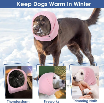 AOFITEE doggy headband wrap for noise cancellation and stress relief.