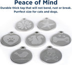 GoTags mirror finish cat collar identification tag