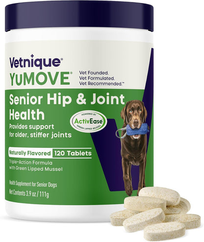 YuMOVE joint cushioning hyaluronic acid tablets for older dogs