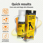 Cassiel Pet premium imported pet skincare spray highlighting silver ion technology