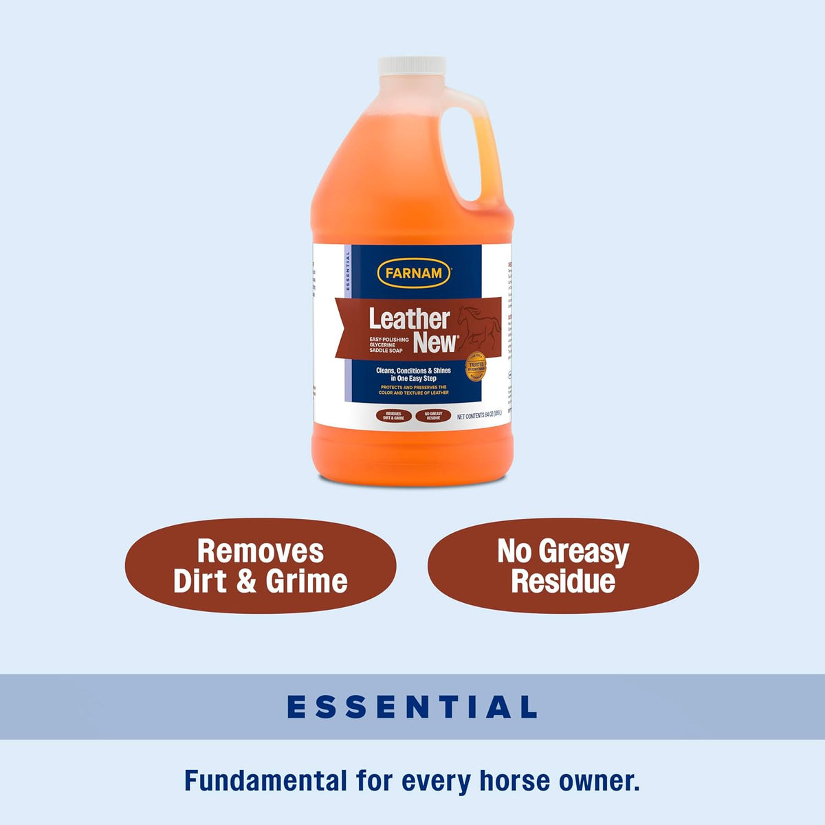 Half gallon translucent orange bottle side profile