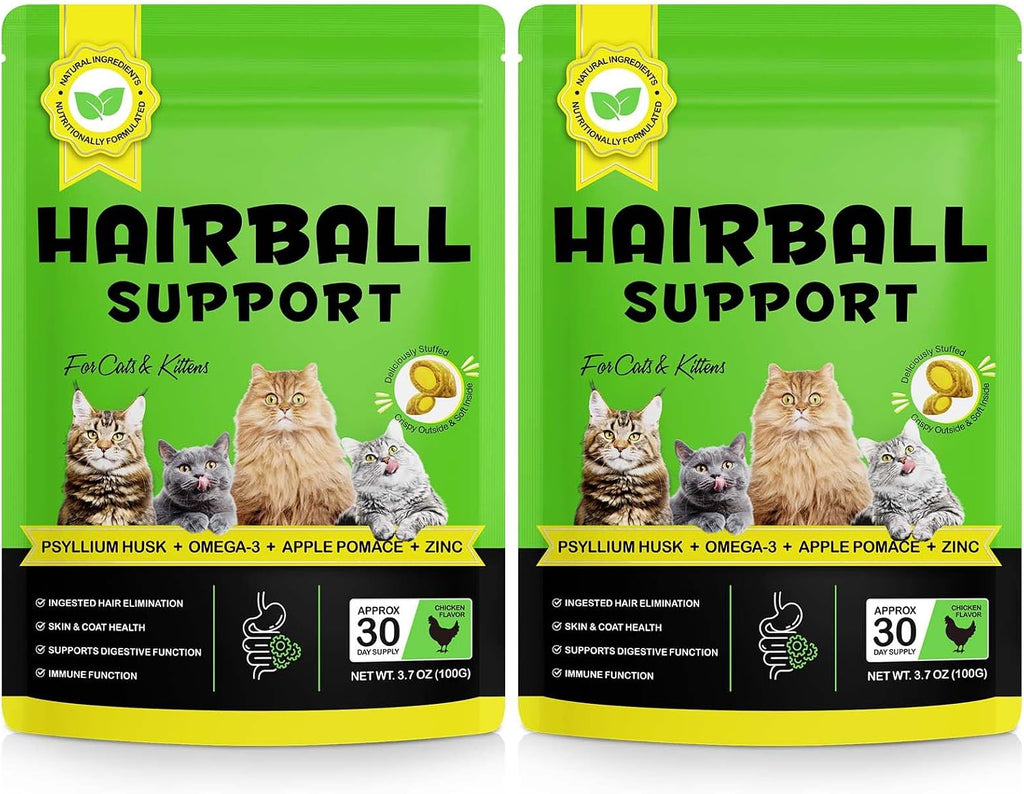 Authentic imported Uocasi cat hairball support chews 100g pack