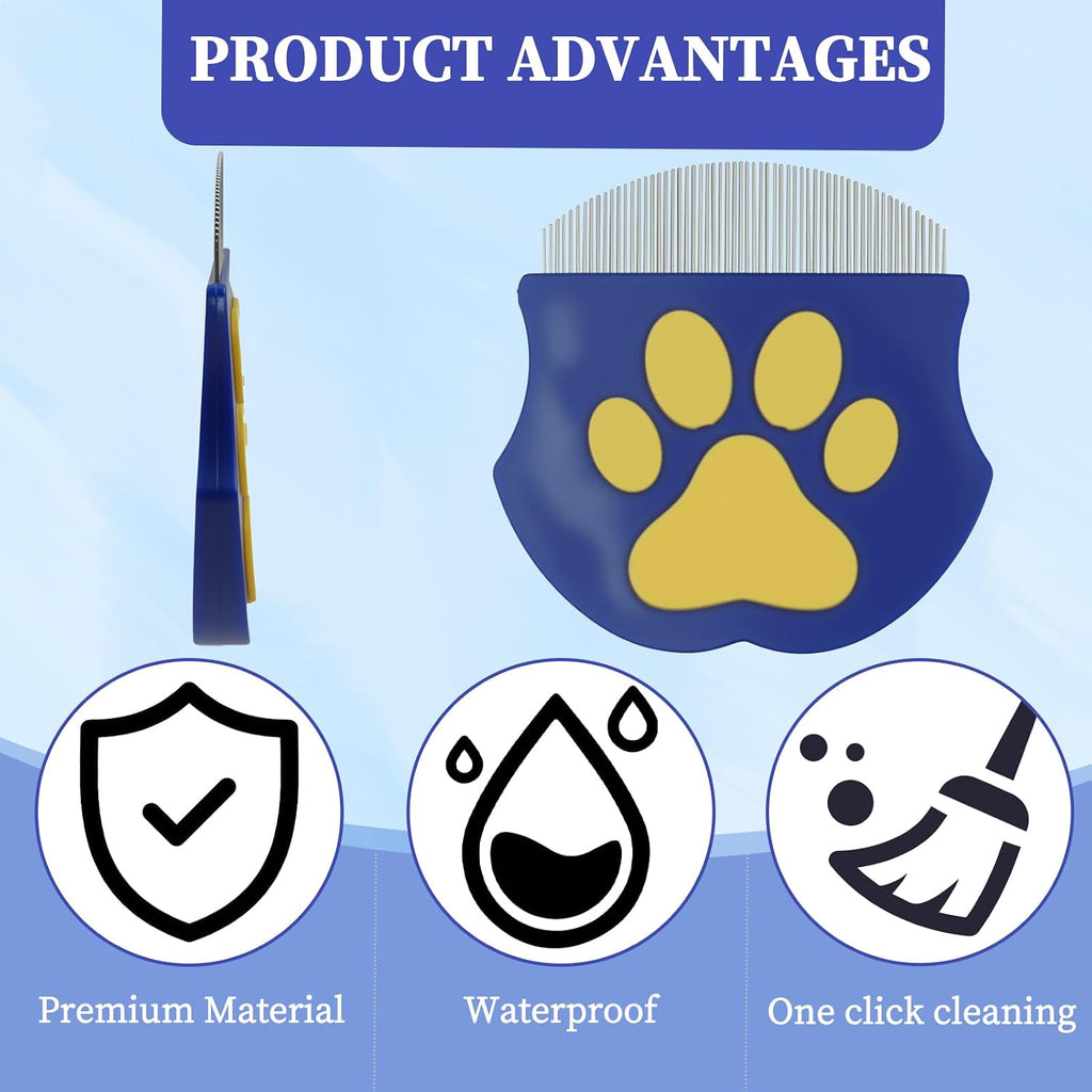 Compact Ryetvok grooming brush for small dogs