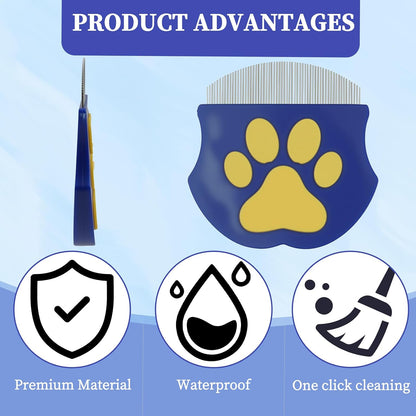 Compact Ryetvok grooming brush for small dogs
