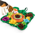 Puhohun Snuffle Mat for Dogs front view with colorful floral pattern