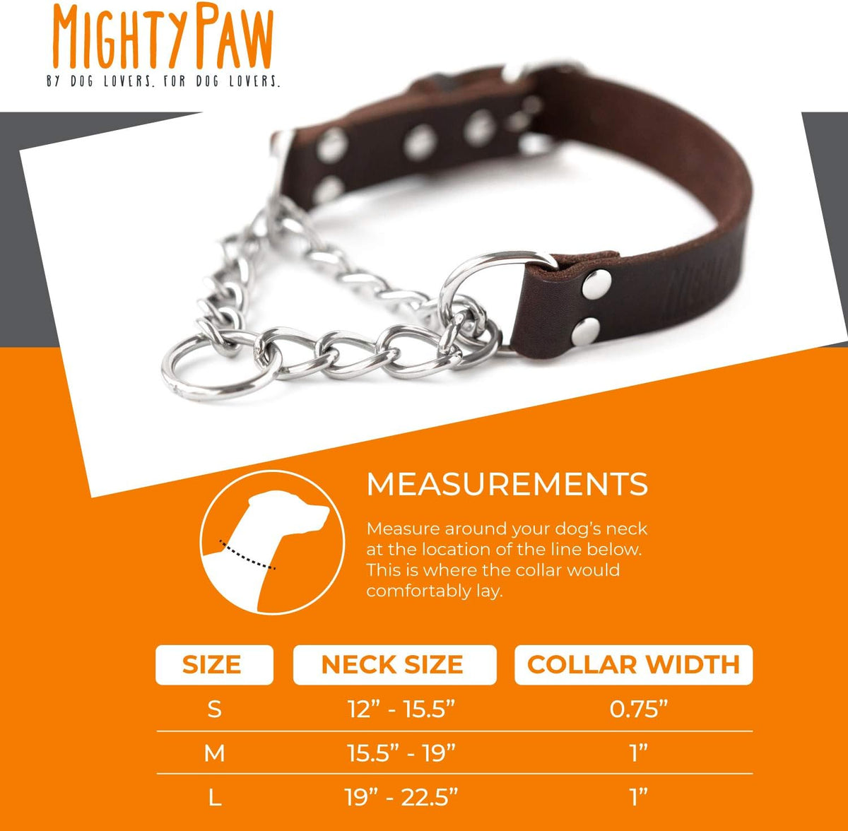 Mighty Paw no choke training collar for medium and large dogs
