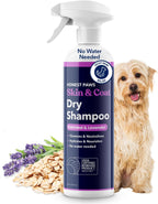 Honest Paws Dog Dry Shampoo - Waterless No Rinse Foaming Formula Reducing Itch Cleanse Hydrate Nourish Dry Skin and Smelly Coat Help Decrease Odor Shedding and Allergies - Oatmeal & Lavender - 6.3 oz - Image 10