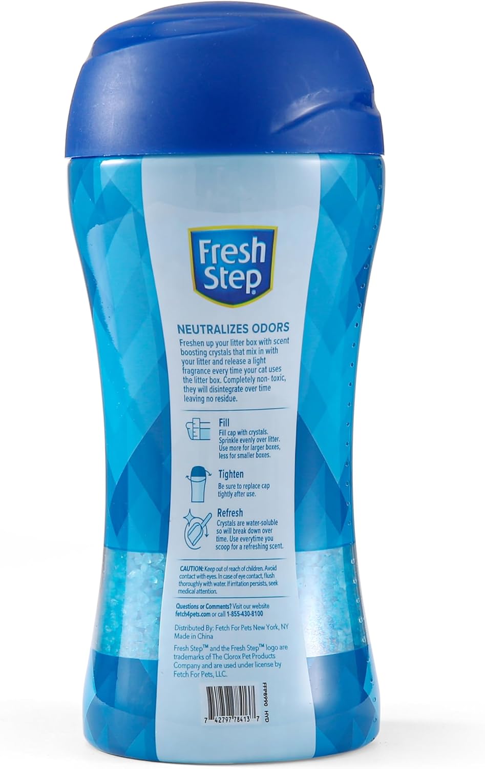 Fresh Step Cat Litter Crystals Deodorizer Non Toxic Odor Neutralizing Crystals for Litter Boxes Help Control Smells and Keep Home Fresh Fresh Scent 15 Ounce 3 Pack Multi-Cat Extended Supply - Image 9
