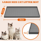 Easy to clean non slip gray silicone cat mat close up texture