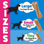 Real meat center interactive dog chew treat packaging display.