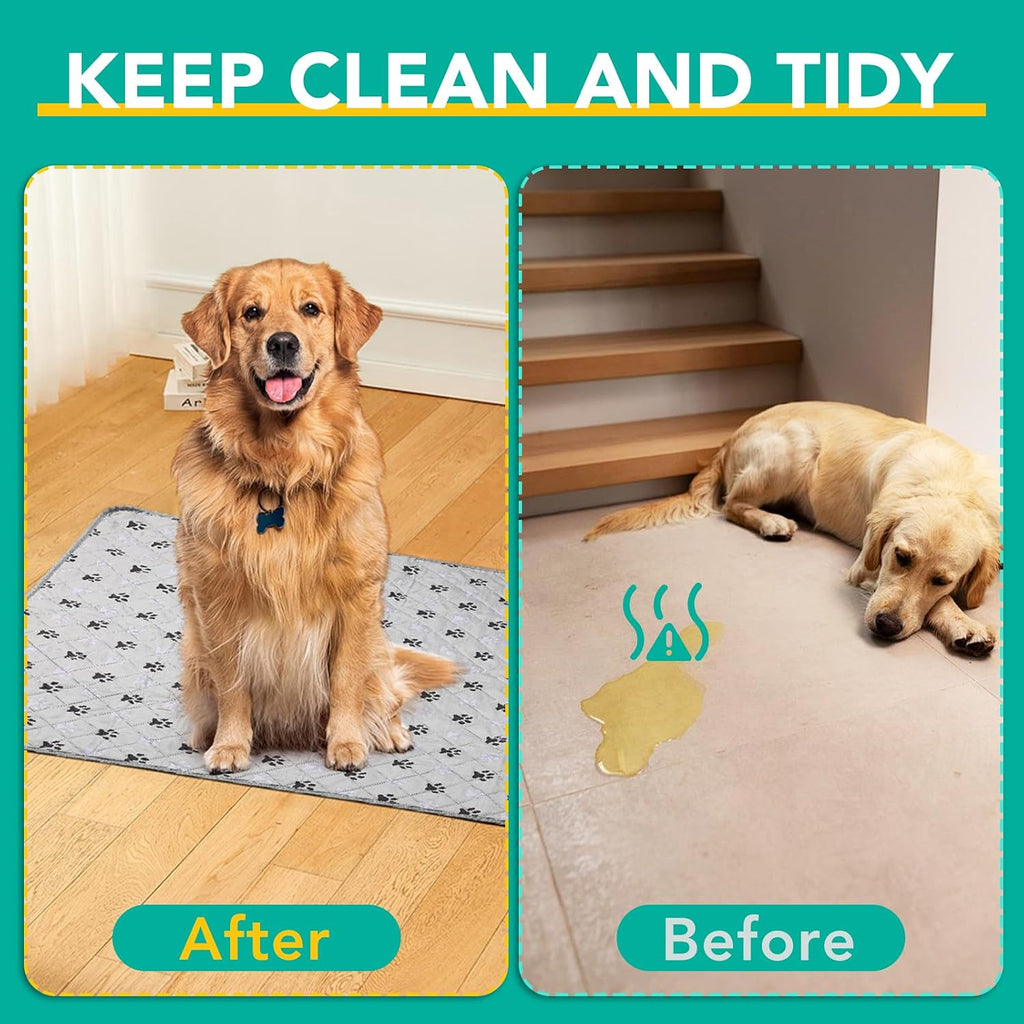 Furwey washable pee pads used in dog playpen setup