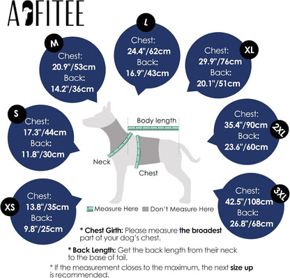 Reflective safety strips on waterproof pet coat side view
