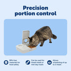 BPA free removable tray of PetSafe automatic pet feeder for easy cleaning