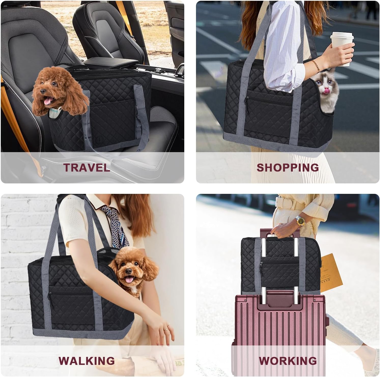 Ruonarier tote bag carrier for cat and rabbit