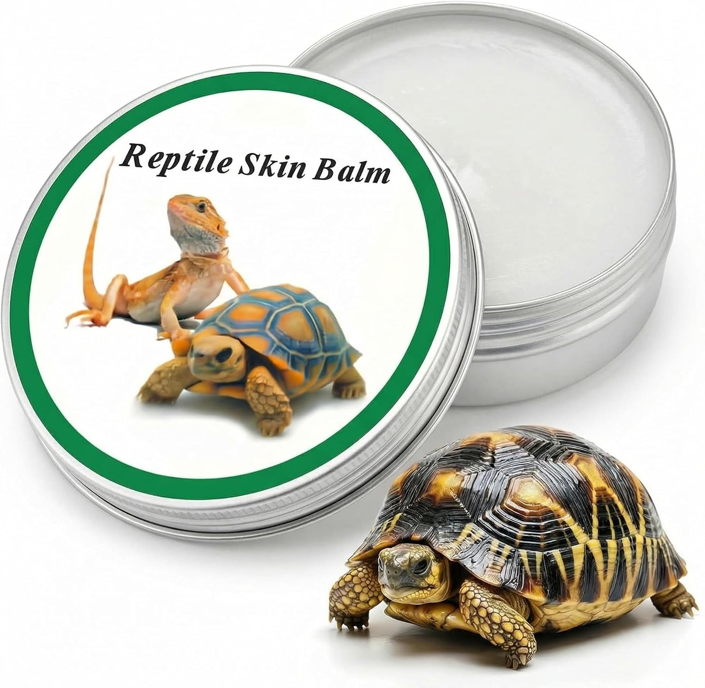 Rondure shell balm container in hand for scale