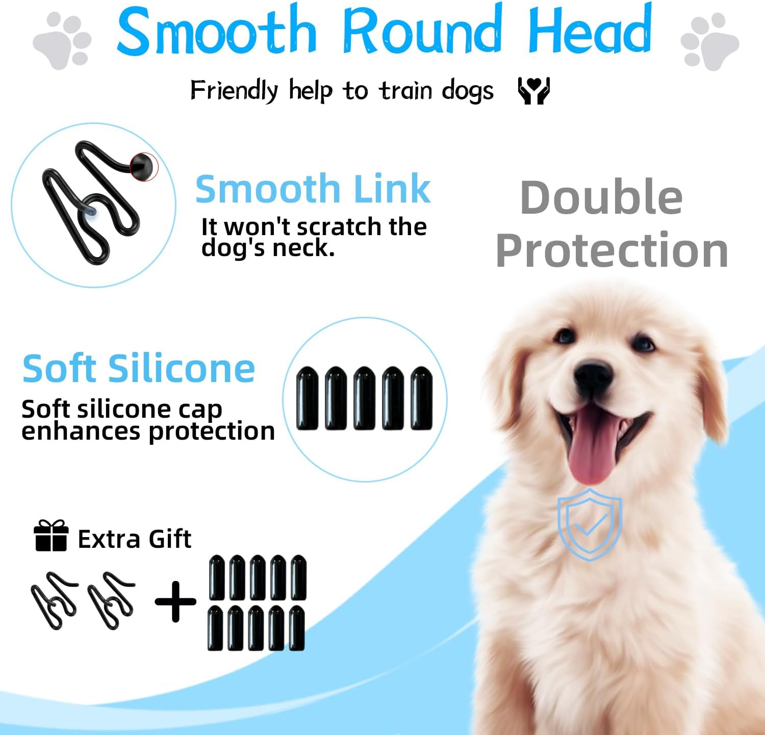 Durable no pull training collar for medium and large dogs side view