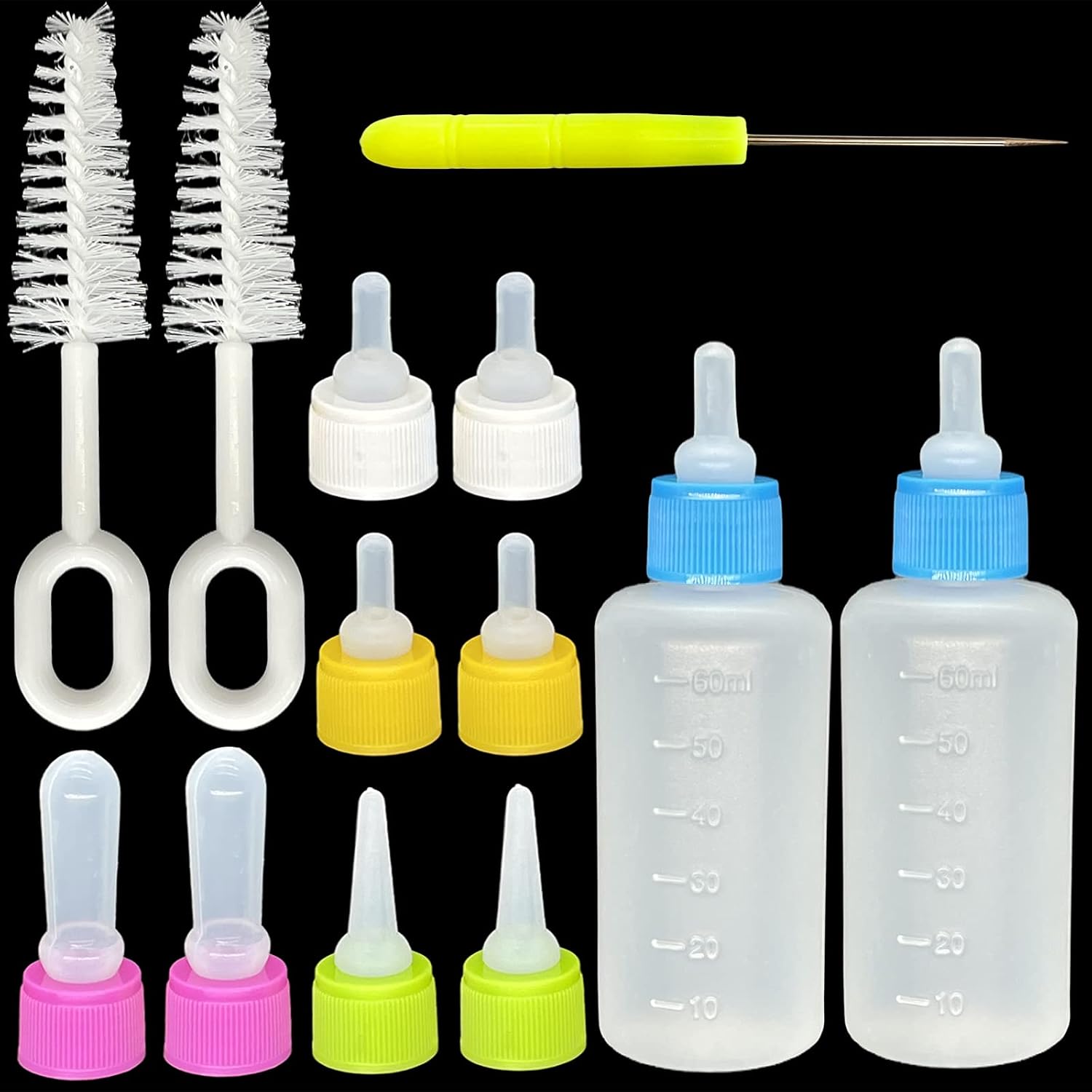 Soeaeodg Pet Bottle Kit for kittens and puppies front view