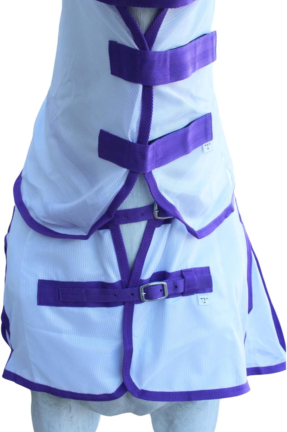 Lightweight breathable summer mesh sheet for horse insect protection