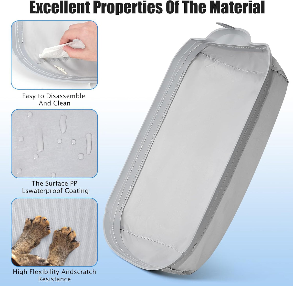 Fumoi imported automatic litter box waterproof liner pads in a two pack set.