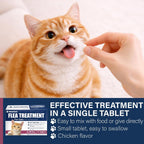 Authentic USA imported oral cat flea pill box with eleven point four milligrams nitenpyram