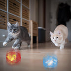 Durable steel wire pet coils with built in jingle bells for indoor cats