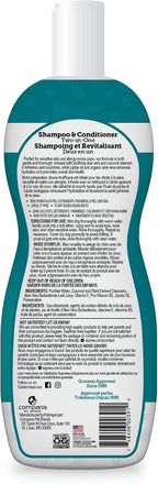 Fragrance free Espree 2 in 1 dog shampoo for dry itchy skin relief.