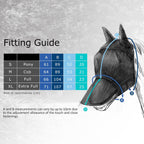 Summer Mint color shade of Harrison Howard horse fly mask