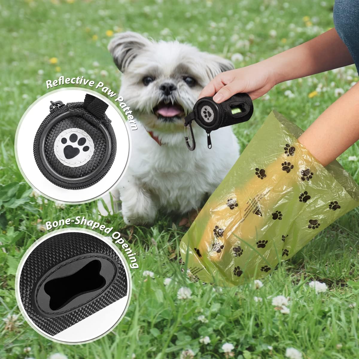FURHAB premium nylon oxford pet carrier bag with heavy duty carabiner