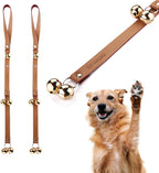 Leather Dog Doorbells for Door Knob, Adjustable Brass Potty Training Bells for Puppy to Go Outside, Easy Dog Door Bell for Potty Training - Image 14