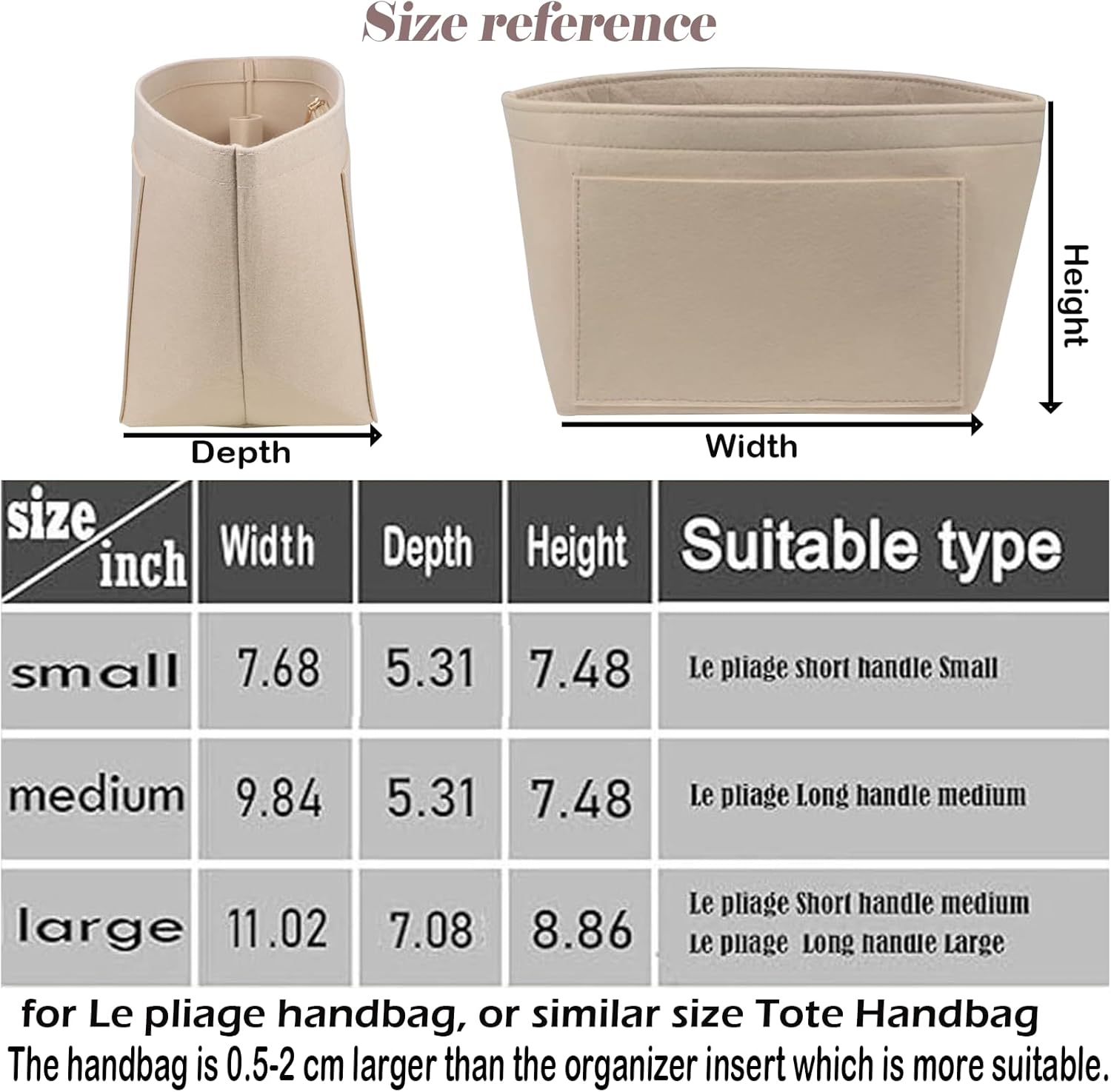 Lckaey tote bag liner showing nine compartments filled with daily essentials