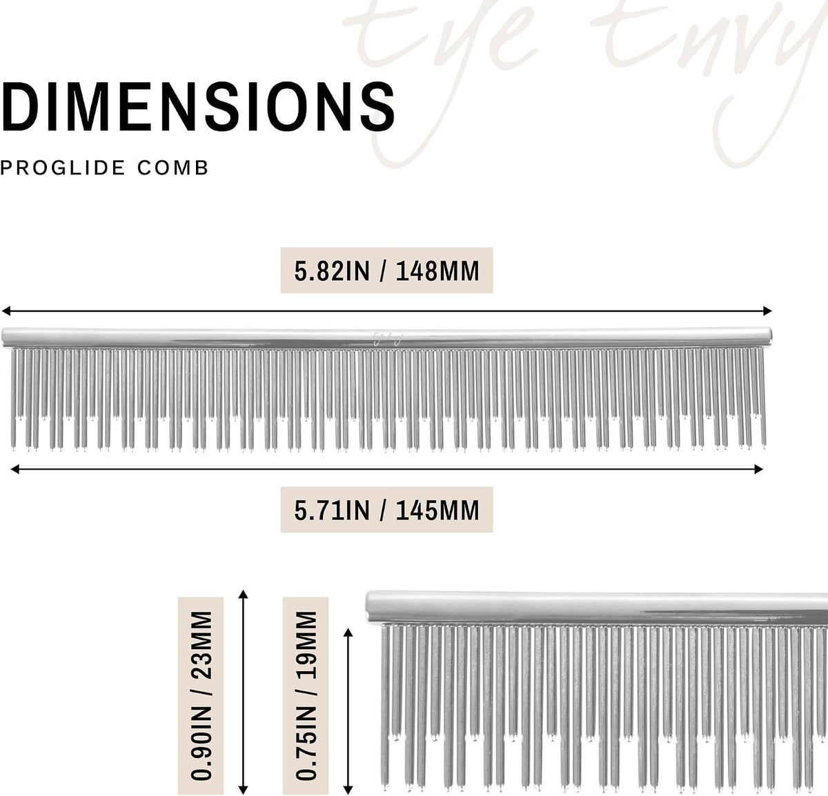 Cat grooming session using Eye Envy ProGlide comb