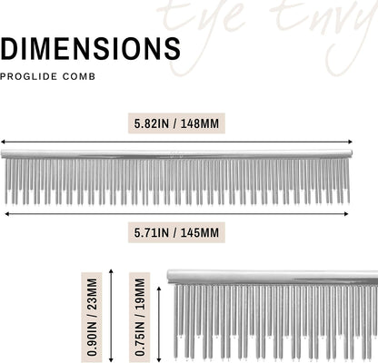 Cat grooming session using Eye Envy ProGlide comb