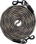 BTINESFUL Dog Tie Out, Check Cord Long Tether Rope Leash, 8ft 12ft 20ft 30ft 50ft 75ft Yard Training Dog Lead - Large Medium Small Dogs Outdoor Playing, Camping, or Backyard (12ft, Orange Black) - Image 15
