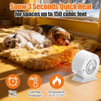 Thermal gradient illustration showing the warm and cool sides created by the Runcasa heat mat.