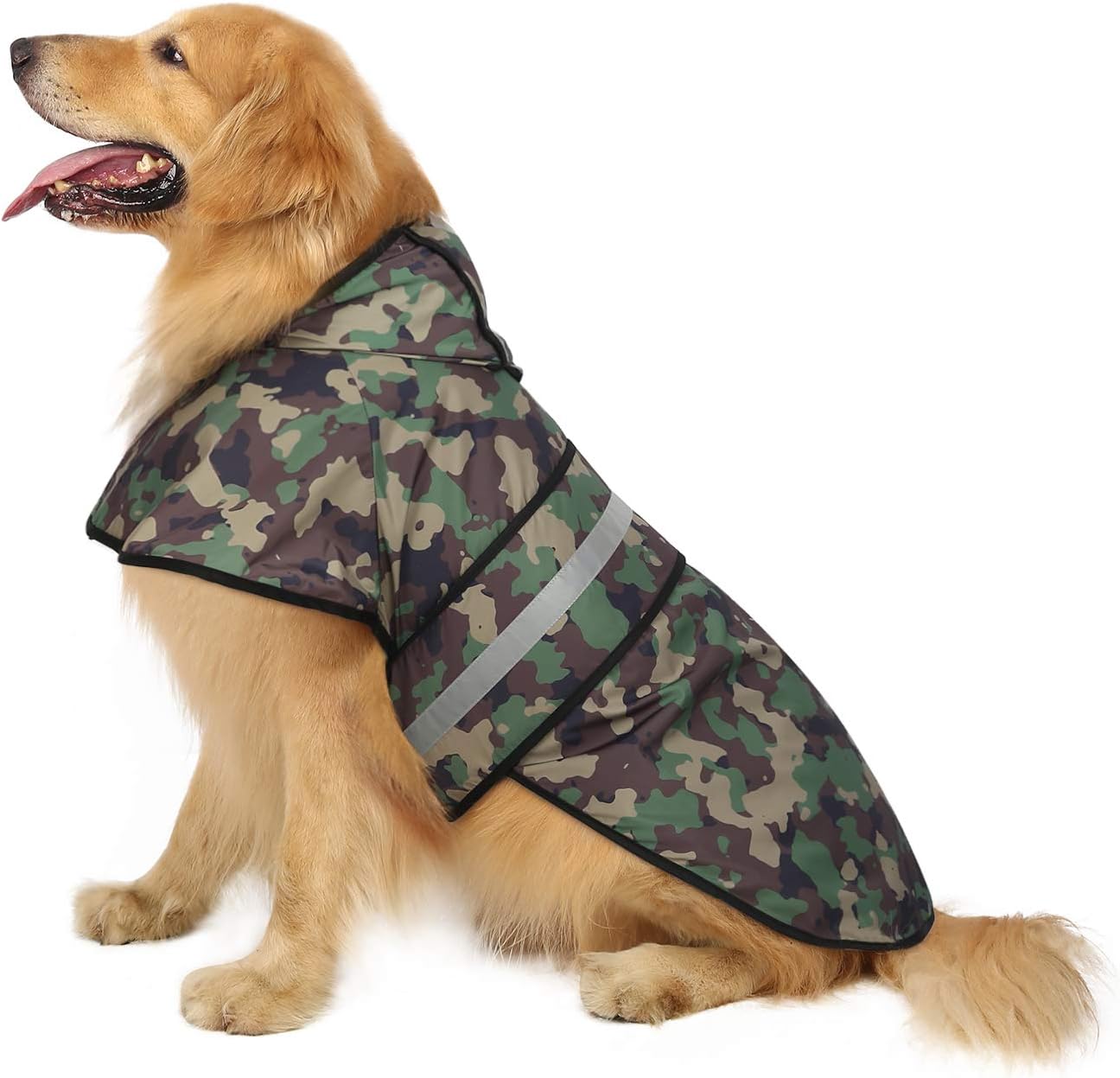 HDE water resistant polyester pet outerwear close up