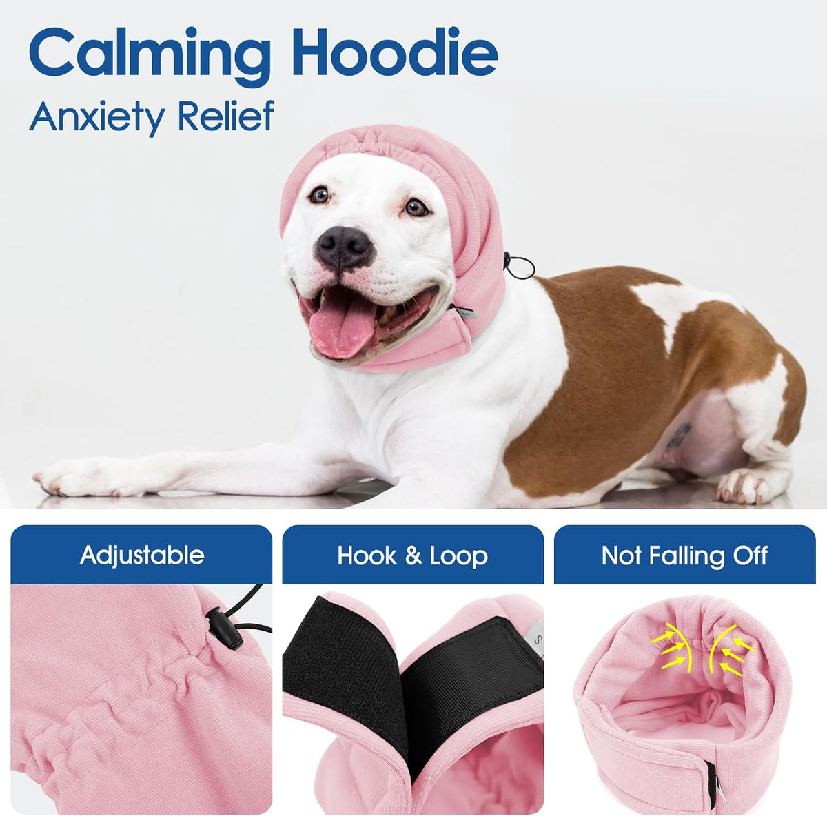 Pink small dog ear wrap hematoma prevention no shake head cover