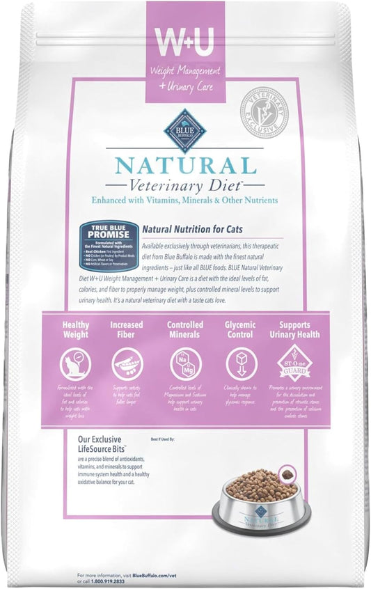 Blue Buffalo chicken flavor urinary care cat food sixteen pound bag