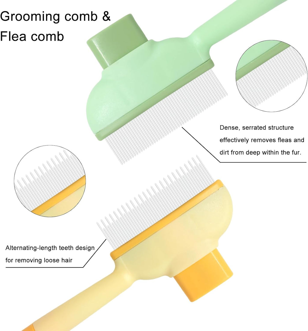Kittupet green flea comb for dogs and cats