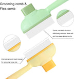 Kittupet green flea comb for dogs and cats