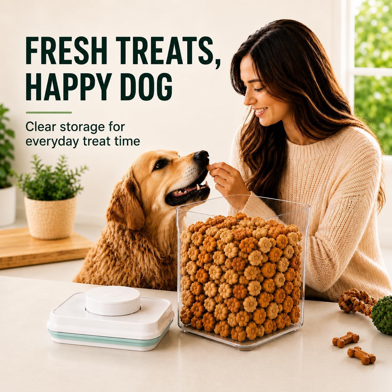 USYOGO food grade plastic container with kibble