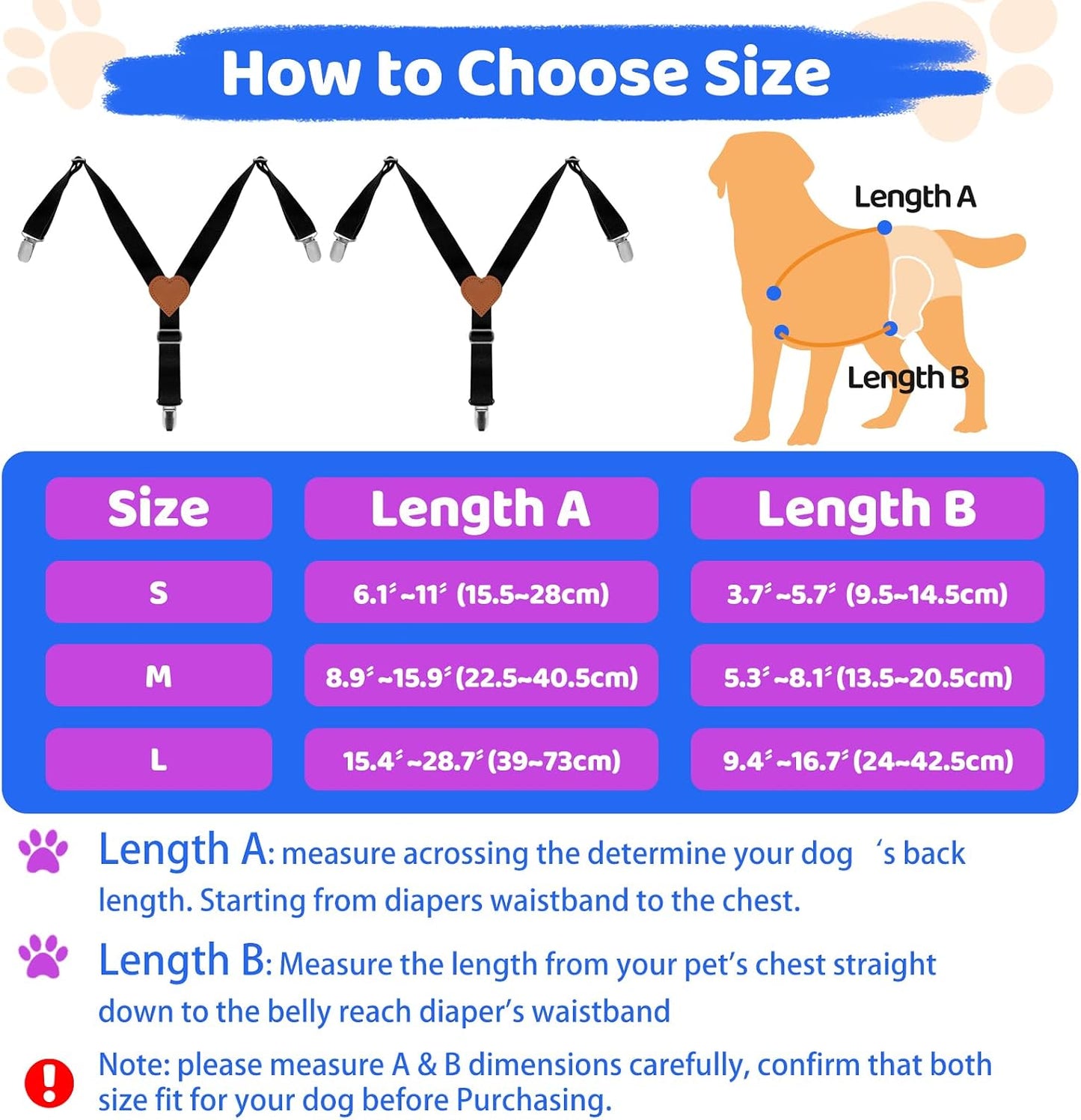 No choke safety design pet diaper keeper straps showing three point webbing