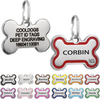 CoolDogs Stainless Steel Enamel Pet ID Tags for Dogs and Cats, Personalized Dog Tags,Cat Tags,Custom Engraved Dog Name Tag,Cat Name Tag with up to 5 Lines of Text on Both Sides (Blue, Large) - Image 14