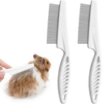 Ezymivs rabbit brush and flea comb set front view