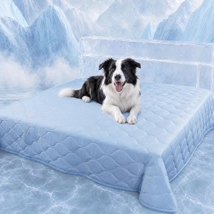 Luciphia Waterproof Cooling Mat for Dogs Couch Cover Q-MAX>0.5, Leakproof Pet Pad Non-Slip Throw Blanket for Cat Puppy Crate Bed Protector Outdoor (Cloud Grey, 30x40 inches) - Image 13