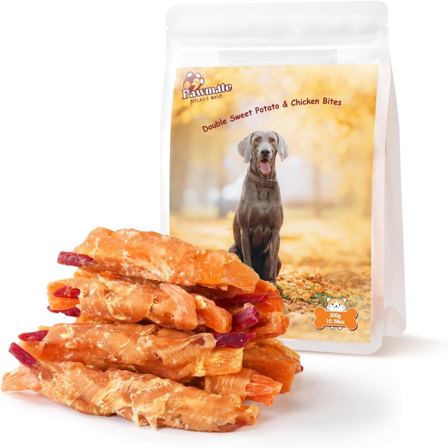 Pawmate Duck Double Purple Sweet Potato Wraps Dog Treats, Healthy Low Fat Dog Jerky High Protein for Training Treats Snacks, Chewy for Small Medium Large Dogs 12-15 Counts - Image 9