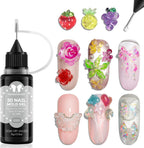 Furtherpretty 3D nail mold gel front view of the fifteen gram bottle