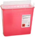 McKesson Prevent Sharps Container 5 quart front view for biohazard disposal.