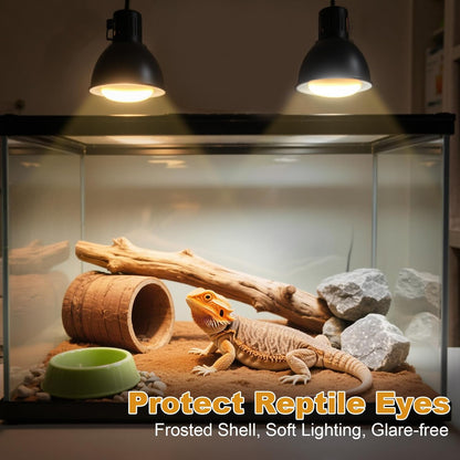 REPTITRIP 150W terrarium heat lamp displaying the standard E26 E27 base connector