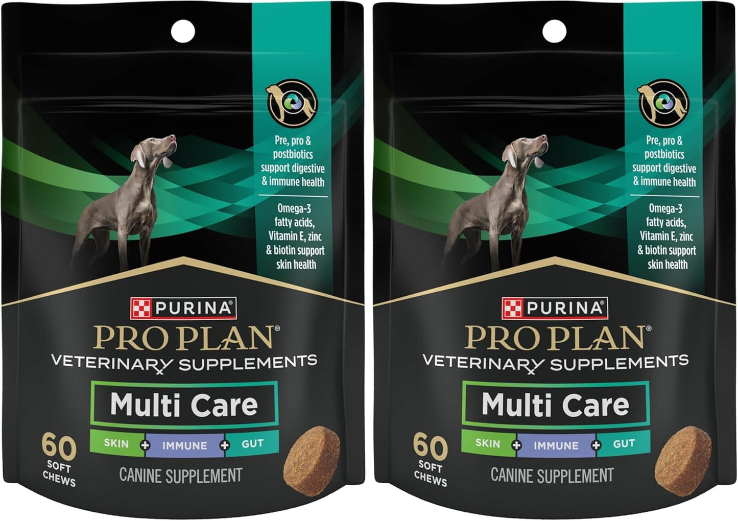 Purina Pro Plan Veterinary Supplements Multi Care Canine Chews for Dogs, with Omega 3, Supports Skin, Immune and Gut Health - 30ct Pouch - Image 12